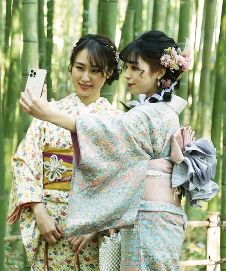 京都で人気のレンタル着物の着用イメージ03