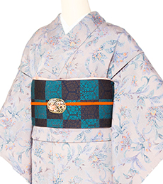 レンタル着物一例 名古屋帯 正絹・アンティーク