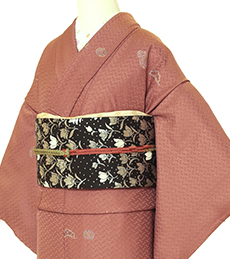 レンタル着物一例 名古屋帯 正絹・アンティーク