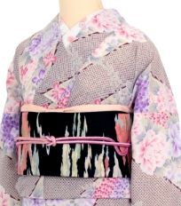レンタル着物一例　名古屋帯 6月〜9月夏物着物