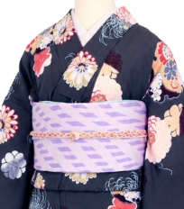 レンタル着物一例　名古屋帯 6月〜9月夏物着物
