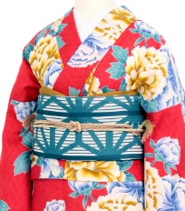 レンタル着物一例　名古屋帯 6月〜9月夏物着物