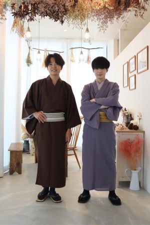 男性着物