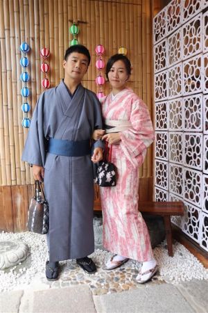 男性着物