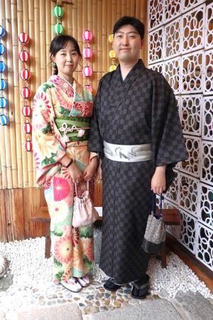 男性着物