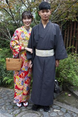 男性着物