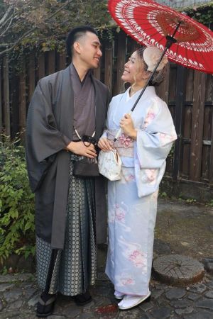 男性着物