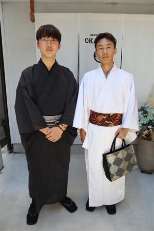 男性着物