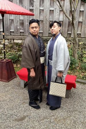 男性着物