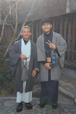 男性着物