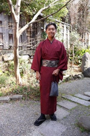 男性着物
