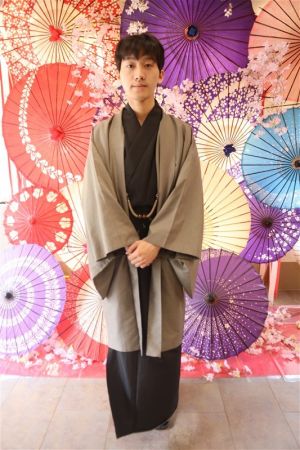 男性着物