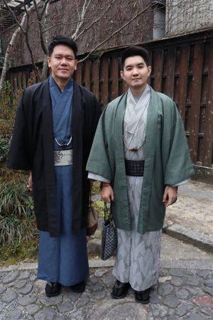 男性着物