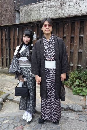 男性着物