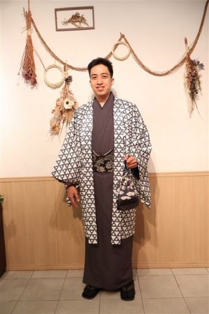 男性着物