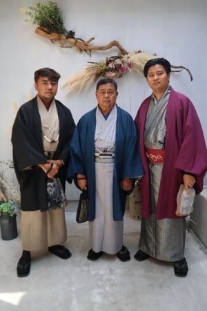 男性着物