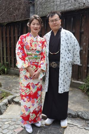 男性着物