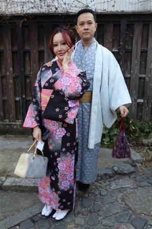 男性着物