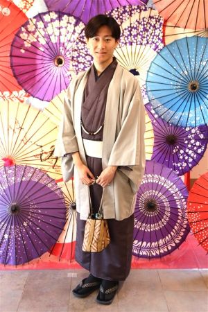 男性着物