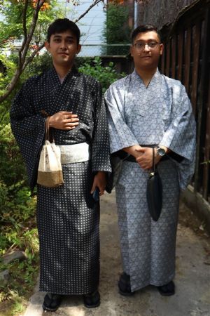 男性着物