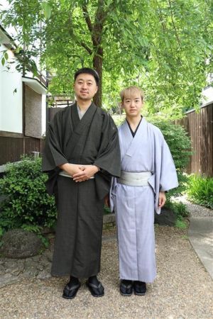 男性着物