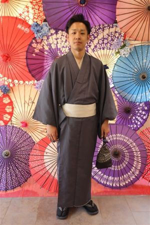 男性着物