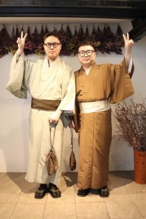 男性着物
