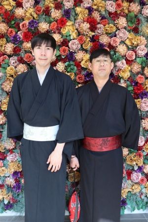 男性着物