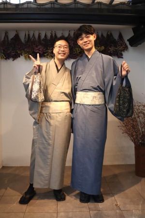 男性着物