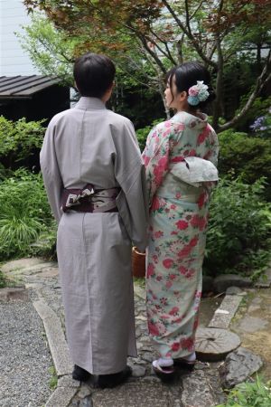 男性着物