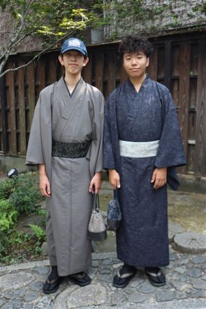 男性着物