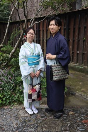 男性着物