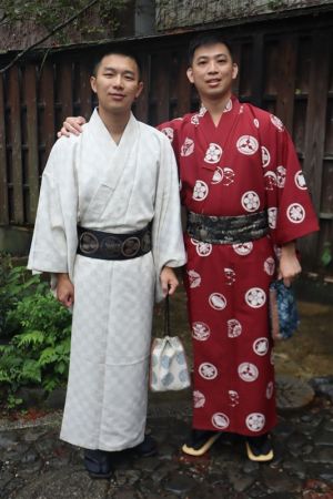 男性着物