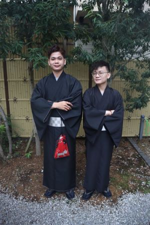 男性着物