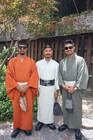 男性着物
