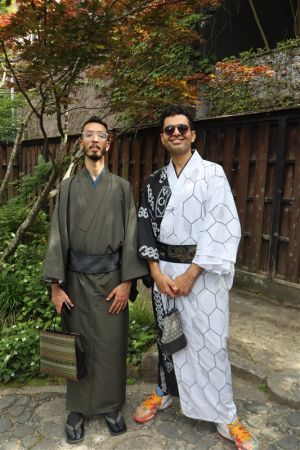 男性着物