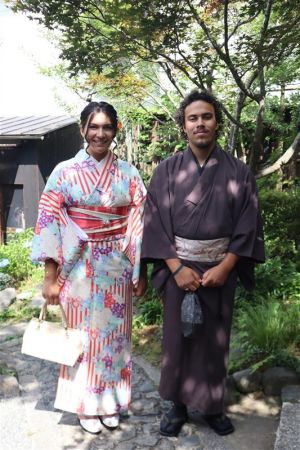 男性着物