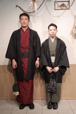 男性着物