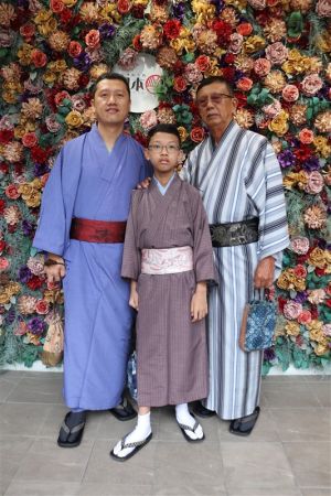 男性着物