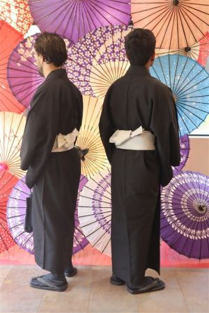 男性着物