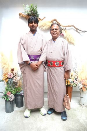 男性着物