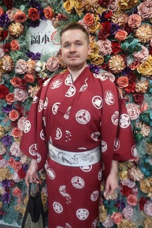 男性着物