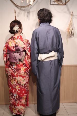 男性着物