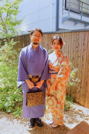 男性着物