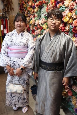 男性着物