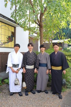 男性着物