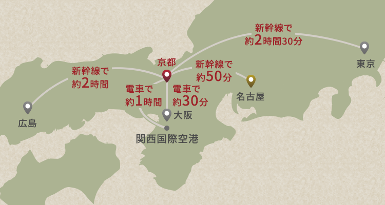 京都 祇園近辺の地図