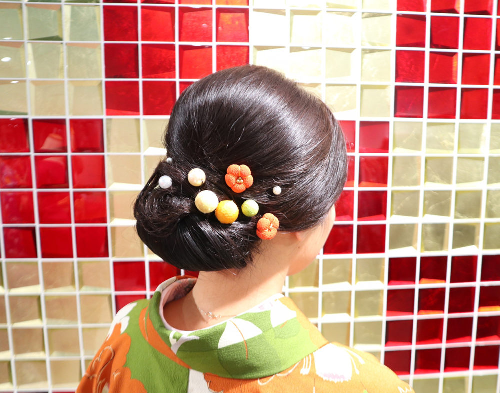 本格ヘアセット 着物や浴衣のレンタルは京都のレンタル着物岡本