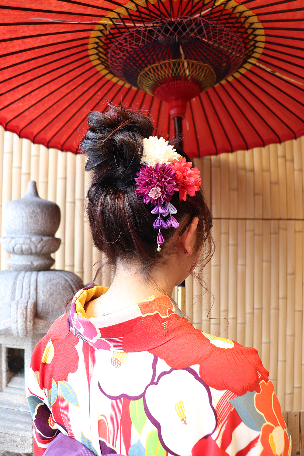本格ヘアセット 着物や浴衣のレンタルは京都のレンタル着物岡本 本格ヘアセット 着物や浴衣のレンタルは京都のレンタル着物岡本