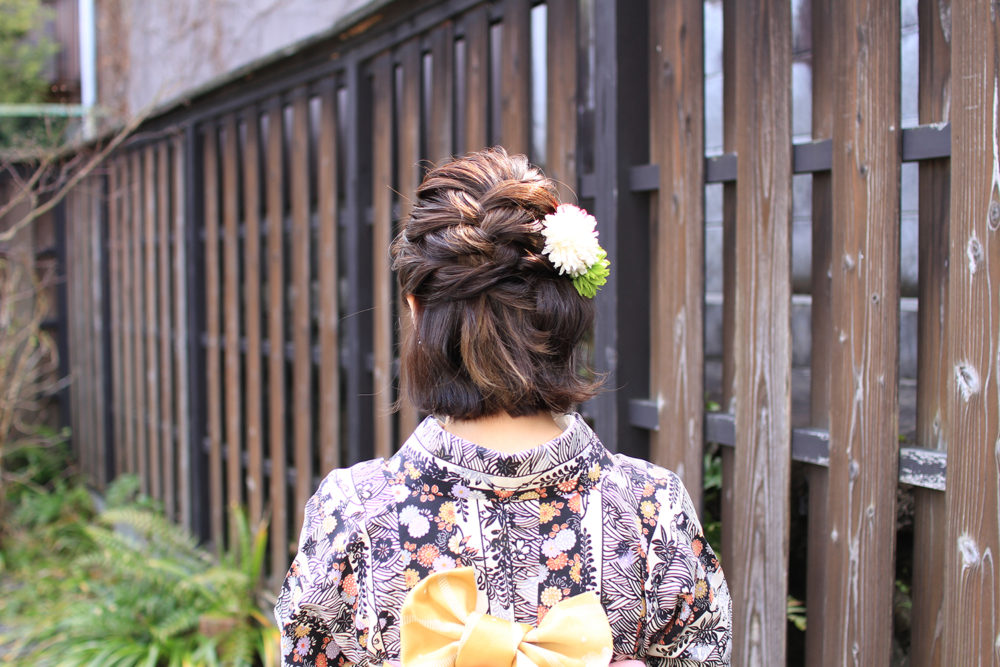 本格ヘアセット 着物や浴衣のレンタルは京都のレンタル着物岡本